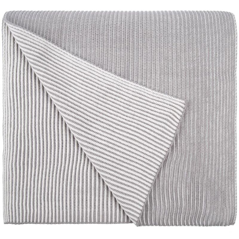 Шарф Nobilis, белый с серым арт.19091.61