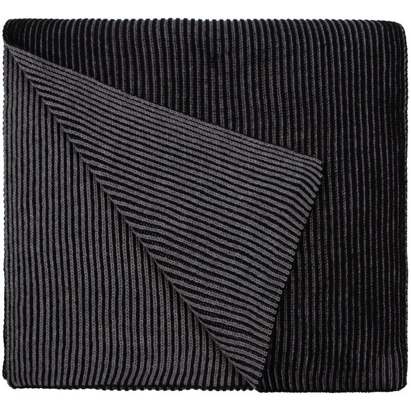 Шарф Nobilis, черный с серым меланжем арт.19091.31