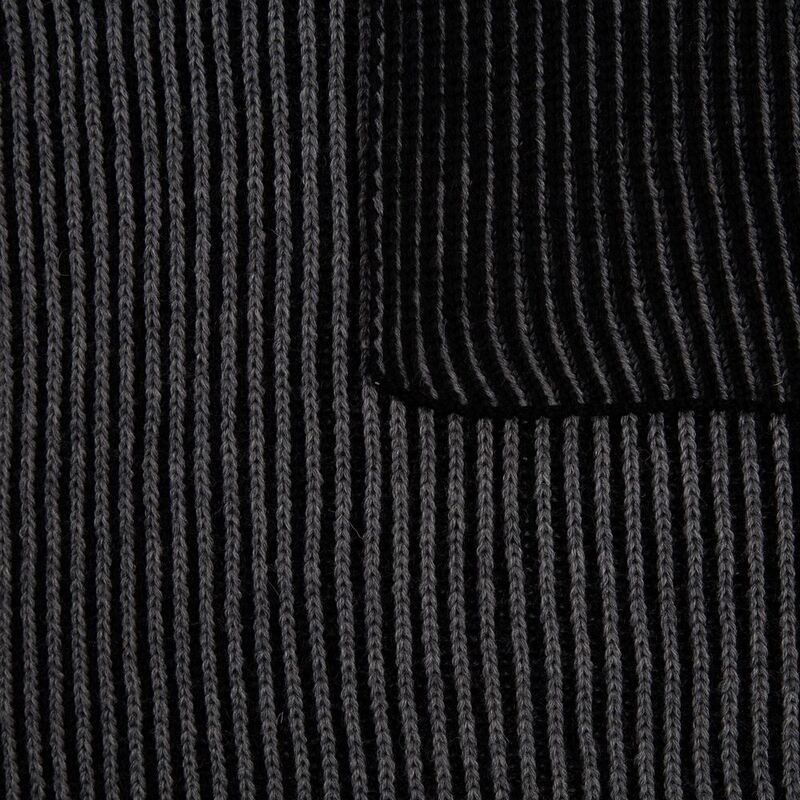 Шарф Nobilis, черный с серым меланжем арт.19091.31