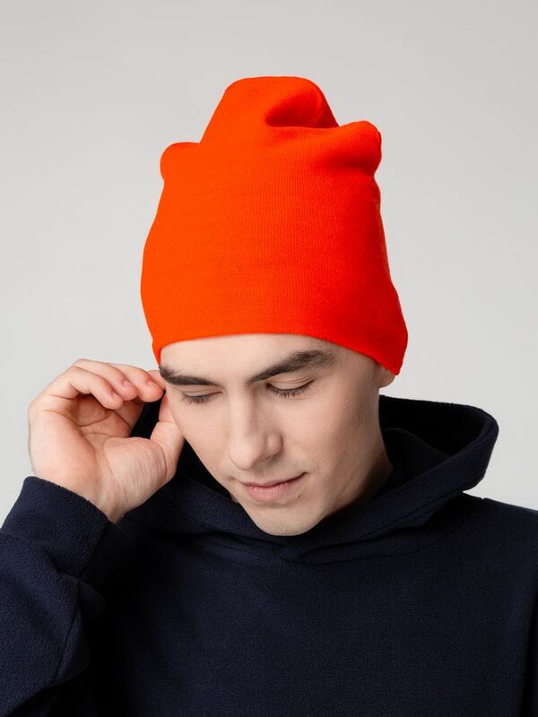 Шапка Hey, красно-оранжевая (кармин) арт.19009.56