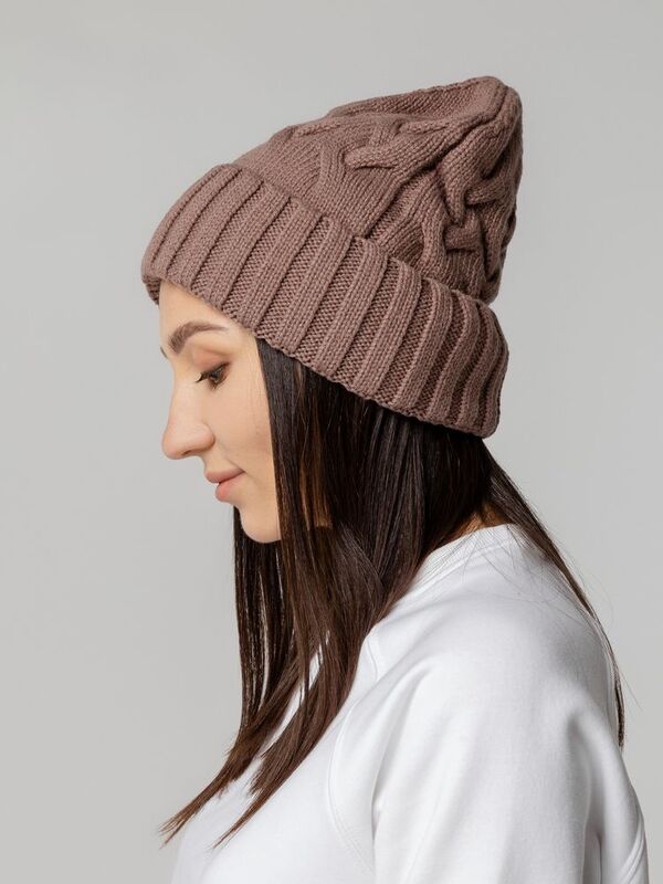 Шапка Loren, коричневая арт.18077.59