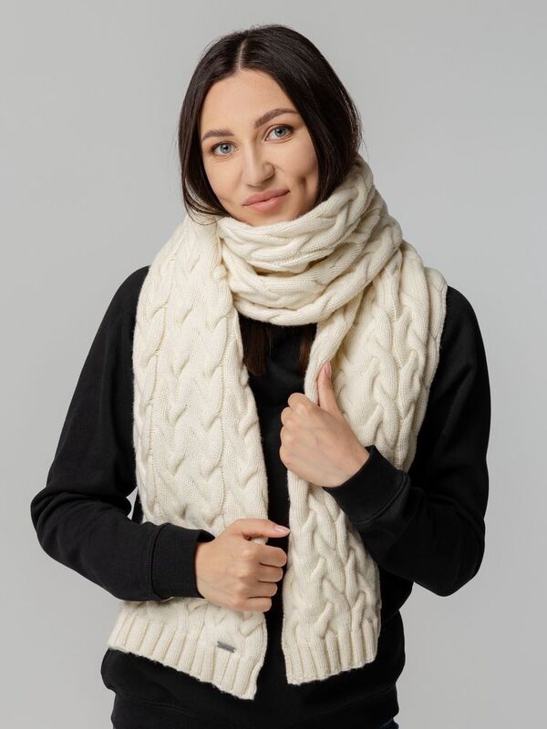 Шарф Loren, молочно-белый (ванильный) арт.18078.60