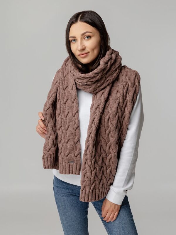 Шарф Loren, коричневый арт.18078.59