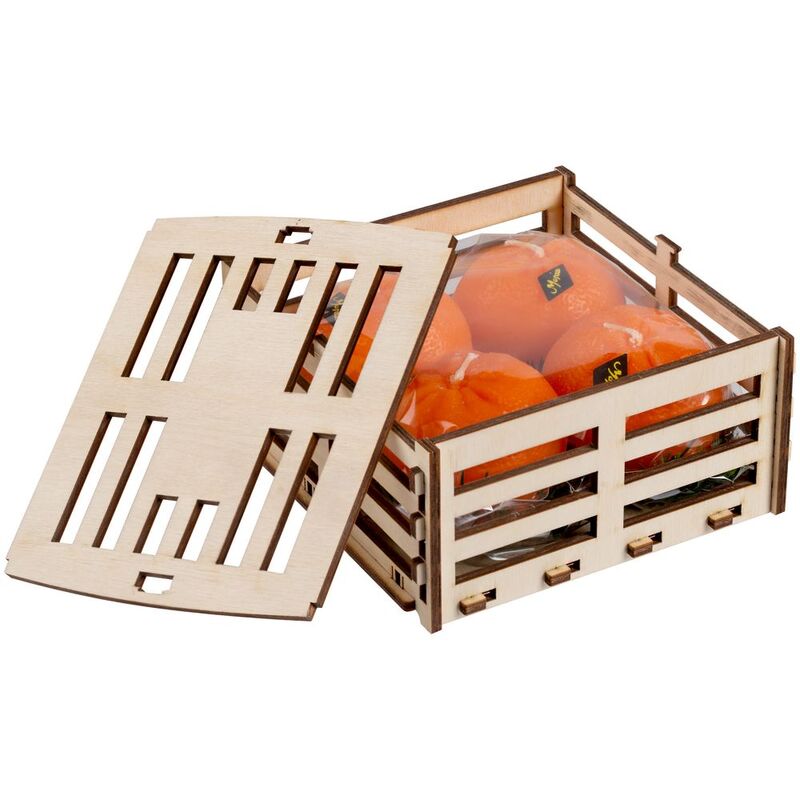 Свеча &laquo;Ящик мандаринов&raquo; арт.30127