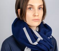 Шарф Bereg, серый с синим арт.17176.41