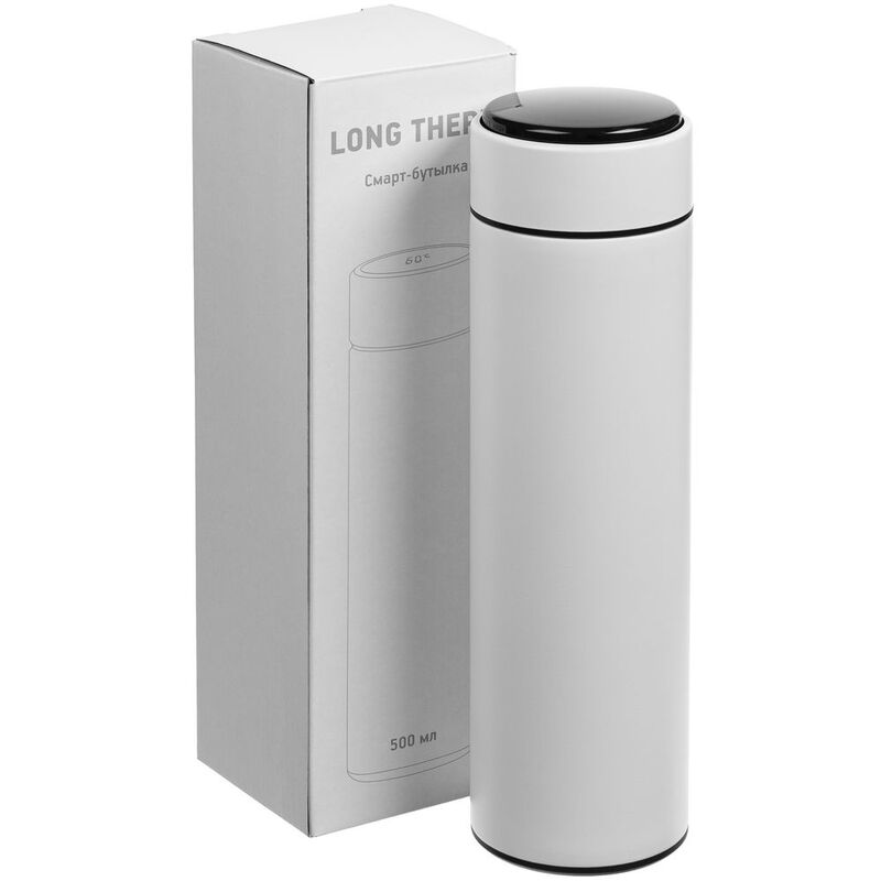 Смарт-бутылка с заменяемой батарейкой Long Therm, белая арт.14314.60