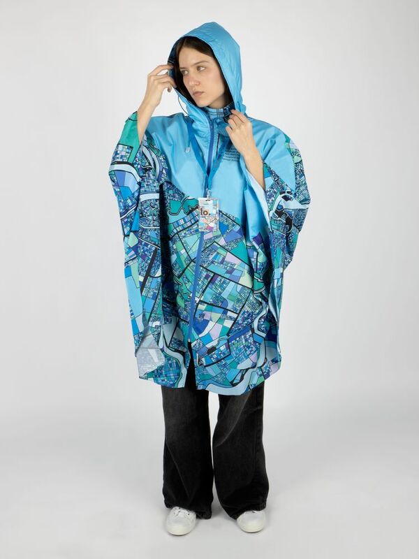 Дождевик-пончо AquaStop взрослый на заказ, разноцветный, единый размер арт.18955.01