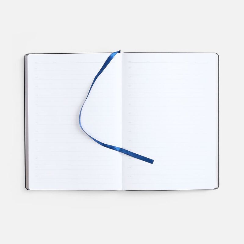 Ежедневник Nebraska Flex, недатированный, синий с серебром арт.22008.41