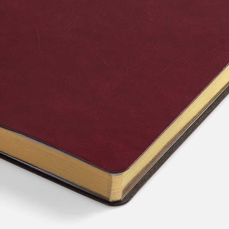 Ежедневник Nebraska Flex, недатированный, бордовый с золотистым арт.22008.50