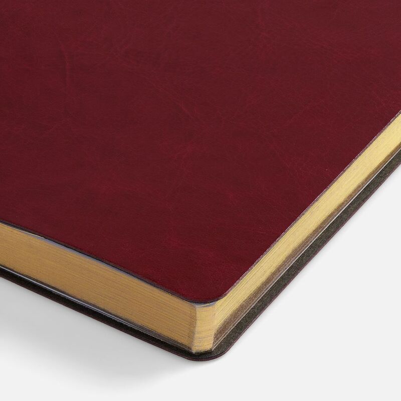 Ежедневник Nebraska Flex, недатированный, бордовый с золотистым арт.22008.50