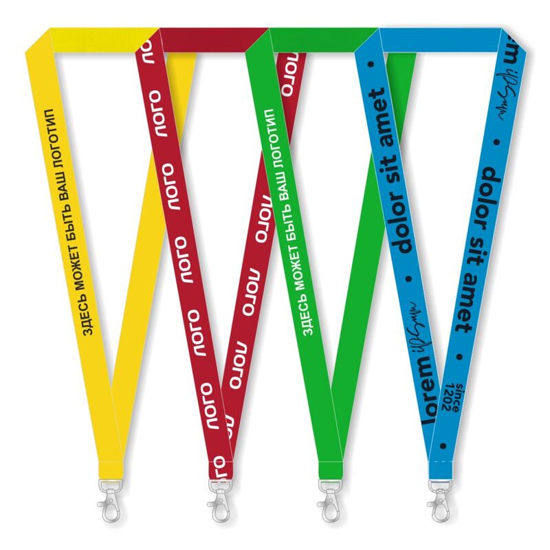 Лента для бейджа с печатью SilkPrint на заказ арт.18952.01