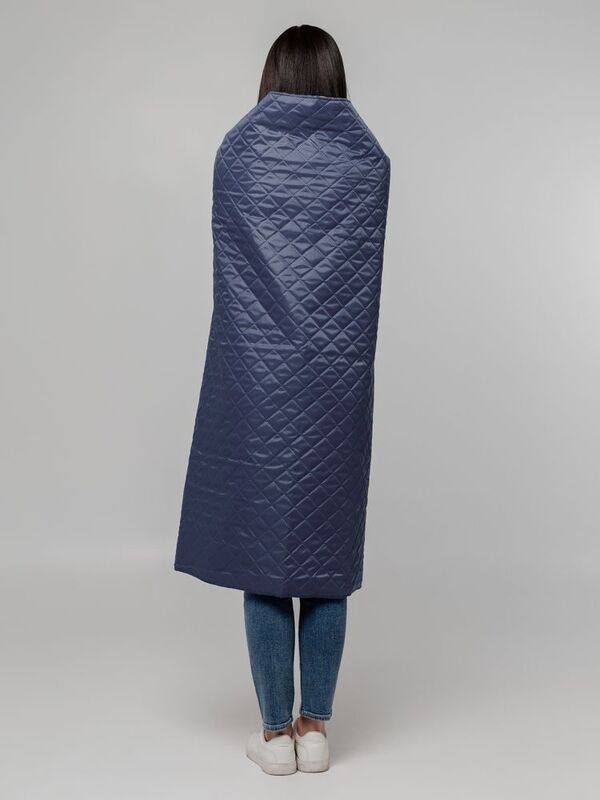 Плед-пончо для пикника SnapCoat, синий арт.14251.40
