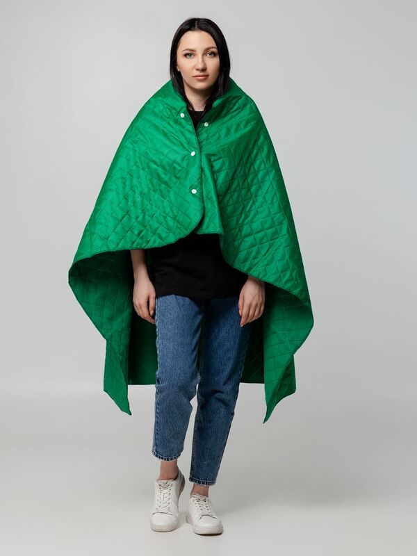 Плед-пончо для пикника SnapCoat, зеленый арт.14251.90