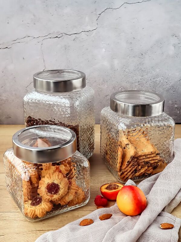 Банка с крышкой Nordic Cube, средняя арт.15289.02