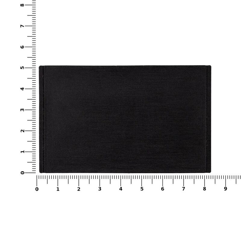 Лейбл из ПВХ Dzeta, ХL, черный арт.15355.30