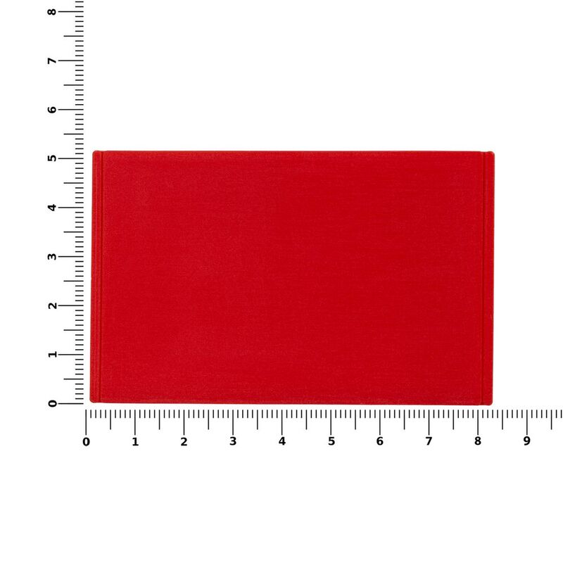 Лейбл из ПВХ Dzeta, ХL, красный арт.15355.50