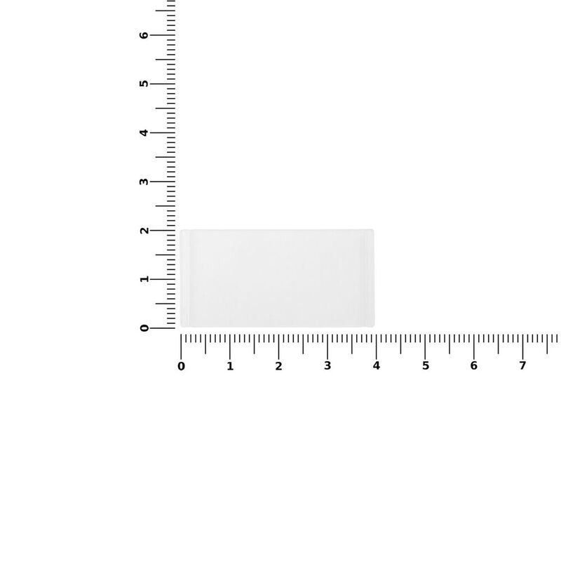Лейбл из ПВХ Dzeta, XS, прозрачный арт.13916.00