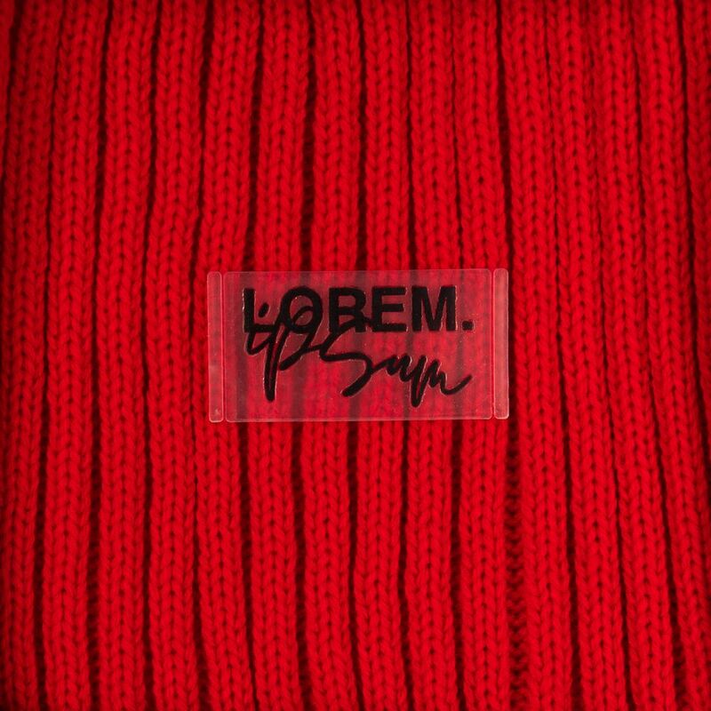 Лейбл из ПВХ Dzeta, XS, прозрачный арт.13916.00