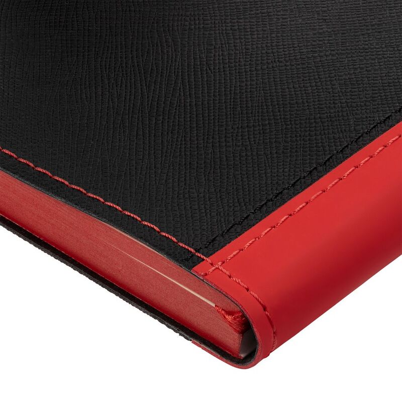 Ежедневник Nice Twice, недатированный, черный с красным арт.22041.35