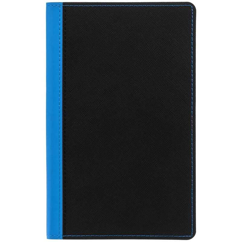 Ежедневник Nice Twice, недатированный, черный с голубым арт.22041.34