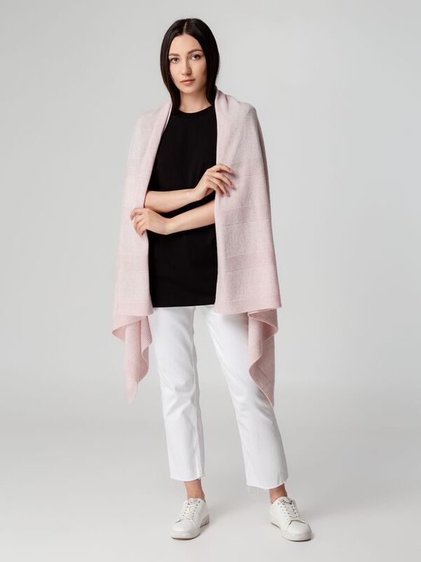 Плед-Палантин Territ, светло-розовый арт.20021.15