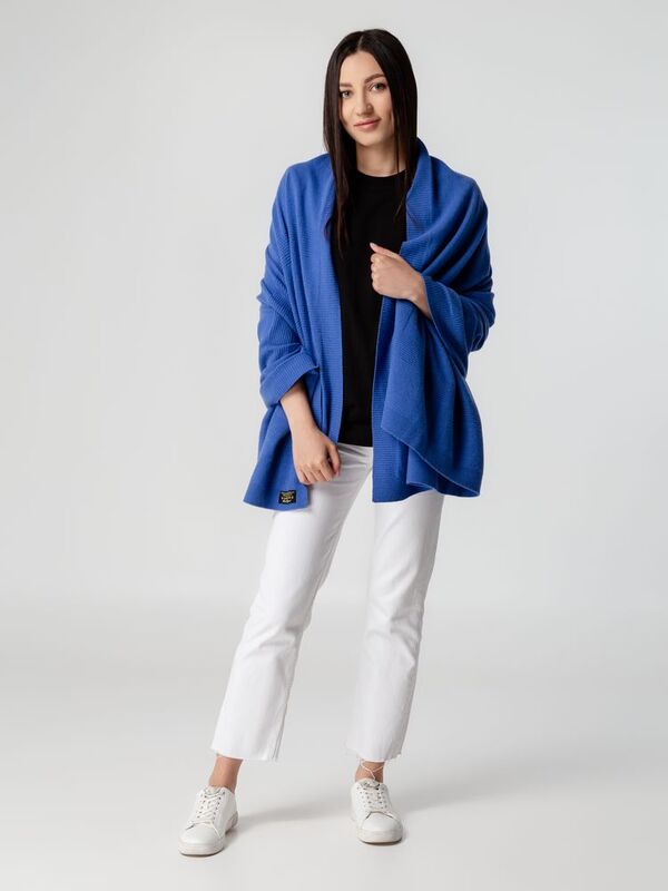 Плед-Палантин Territ, голубой арт.20021.14