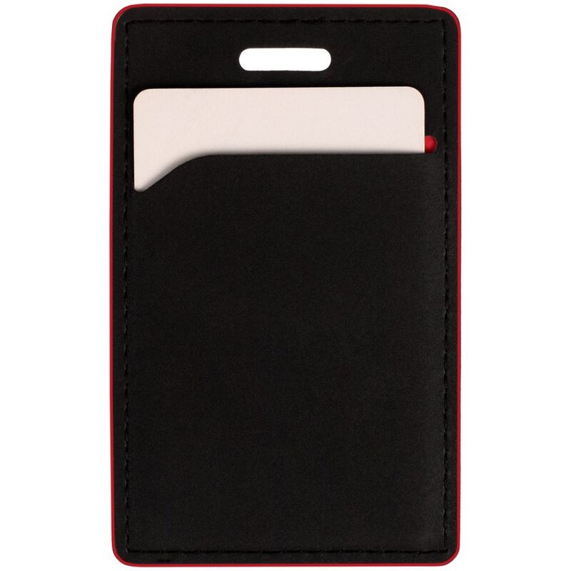 Чехол для пропуска Multimo, черный с красным арт.17623.35