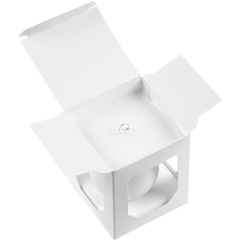 Елочный шар Gala Matt в коробке, 8,5 см, белый арт.30150.60