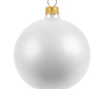 Елочный шар Gala Matt в коробке, 8,5 см, белый арт.30150.60
