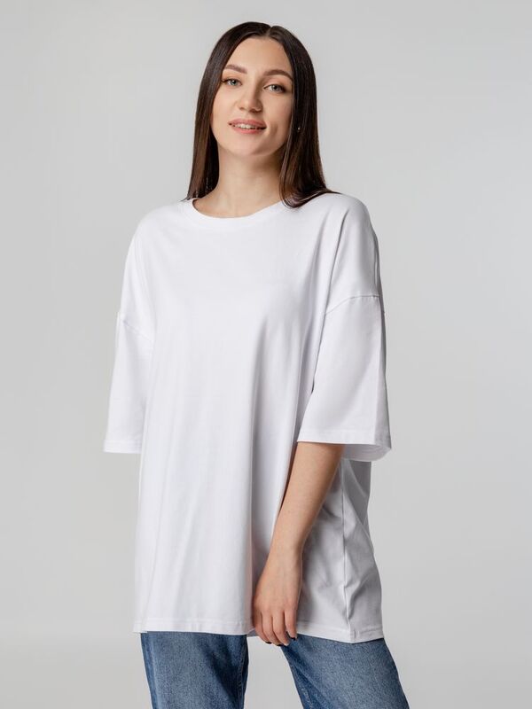 Футболка унисекс оверсайз Crosstown, белая арт.15213.60