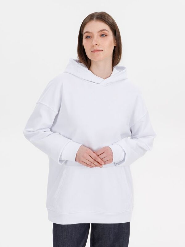 Худи оверсайз унисекс Outshine, белое арт.15029.60