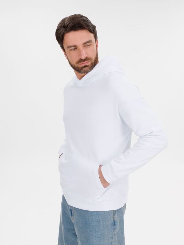Худи оверсайз унисекс Outshine, белое арт.15029.60