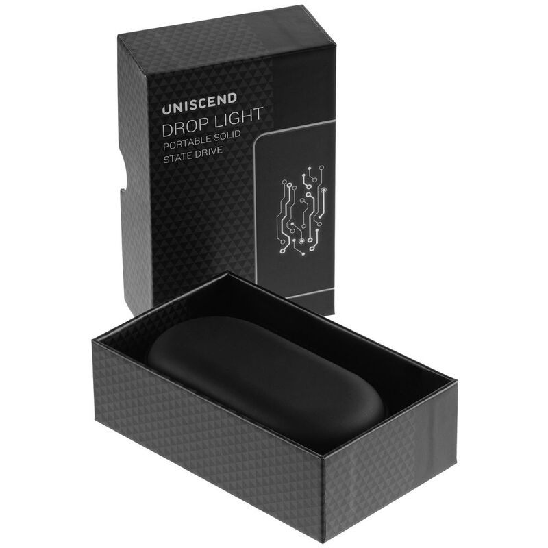 Внешний SSD диск Drop Light, с подсветкой гравировки, 256 Гб арт.23999.16
