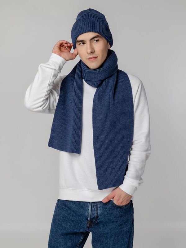 Шапка Tommi, синий меланж арт.19007.40