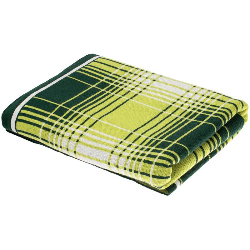 Плед Duotone, зеленый с белым арт.19029.96