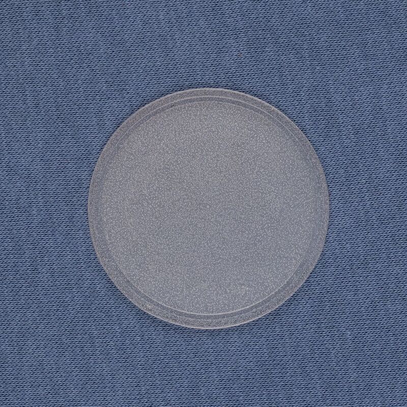 Лейбл из ПВХ Dzeta Round, L, прозрачный арт.15354.00