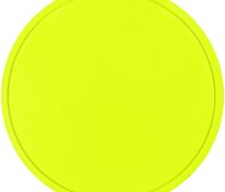 Лейбл из ПВХ Dzeta Round, L, желтый неон арт.15354.89