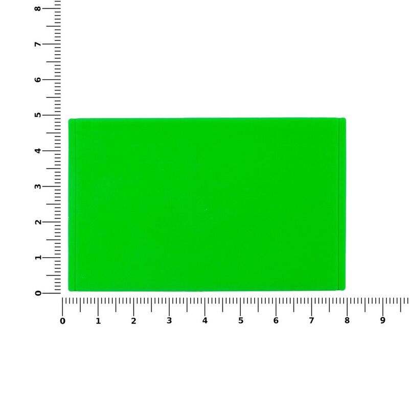 Лейбл из ПВХ Dzeta, ХL, зеленый неон арт.15355.94