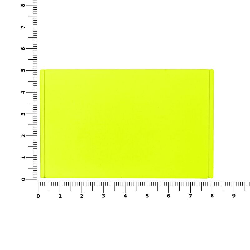 Лейбл из ПВХ Dzeta, ХL, желтый неон арт.15355.89