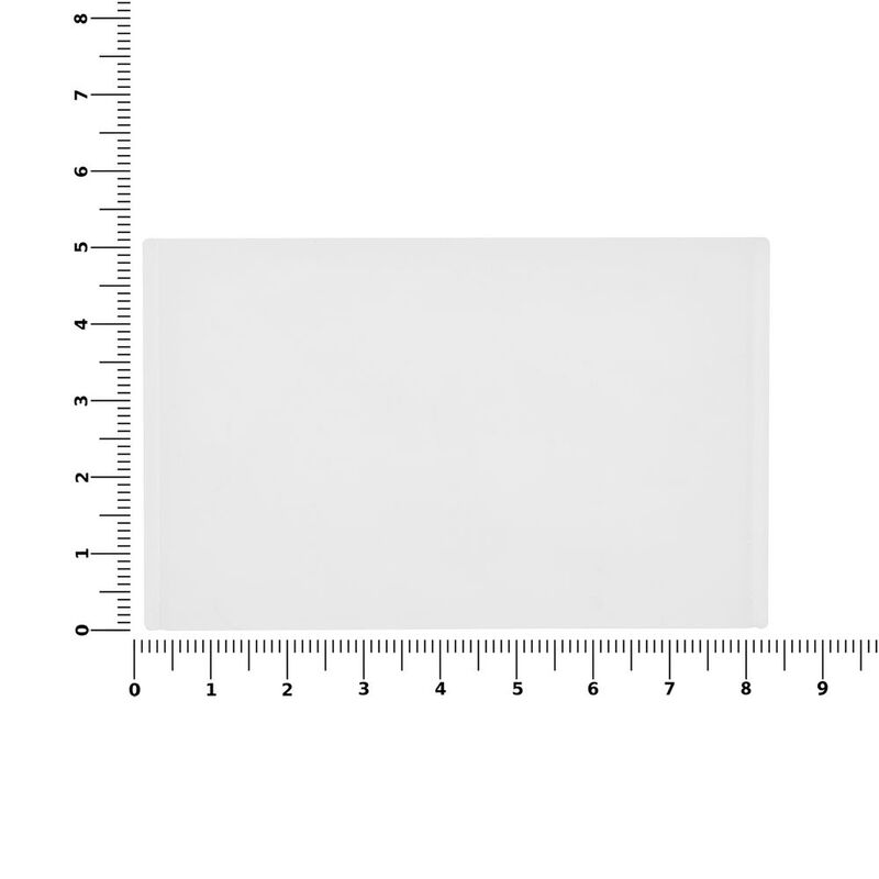 Лейбл из ПВХ Dzeta, ХL, прозрачный арт.15355.00