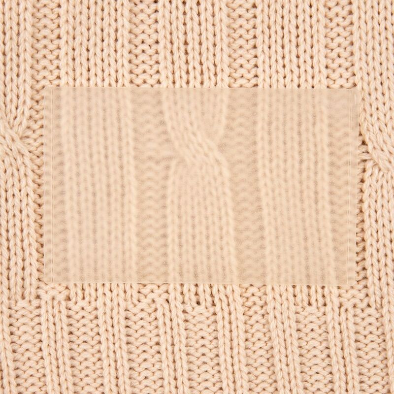 Лейбл из ПВХ Dzeta, ХL, прозрачный арт.15355.00