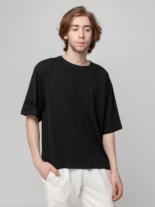 Футболка унисекс оверсайз Street Vibes, черная арт.16900.30