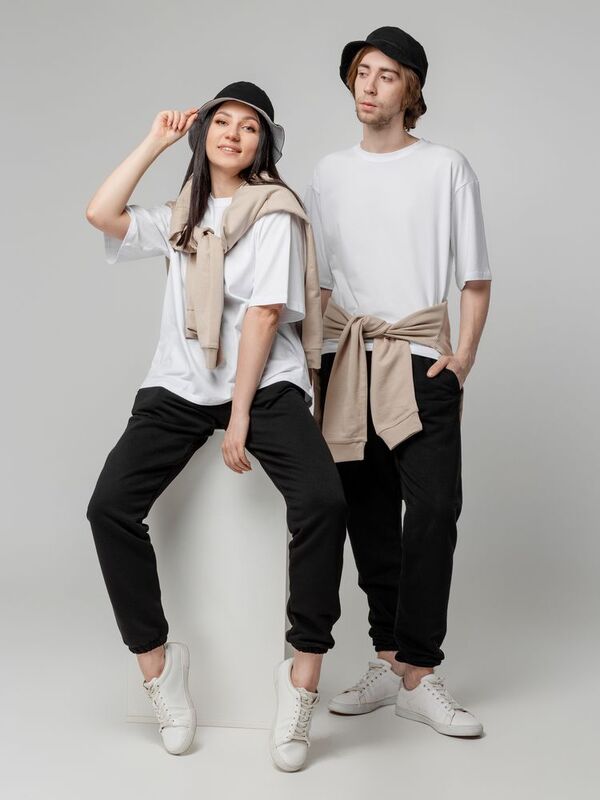 Футболка унисекс оверсайз Street Vibes, молочно-белая арт.16900.60