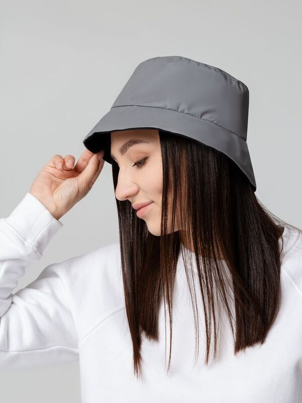 Панама Manifest из светоотражающей ткани, серая арт.15346.11