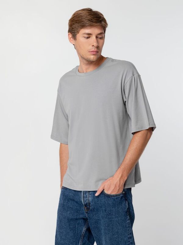 Футболка унисекс оверсайз Street Vibes, серая арт.16900.11