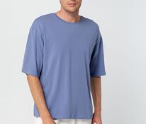 Футболка унисекс оверсайз Street Vibes, синяя (лавандовая) арт.16900.14