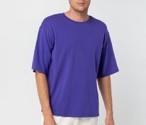 Футболка унисекс оверсайз Street Vibes, фиолетовая арт.16900.77