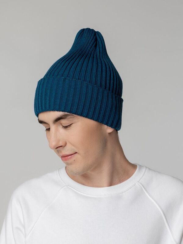 Шапка Yong, темно-синяя (морская волна) арт.20551.44