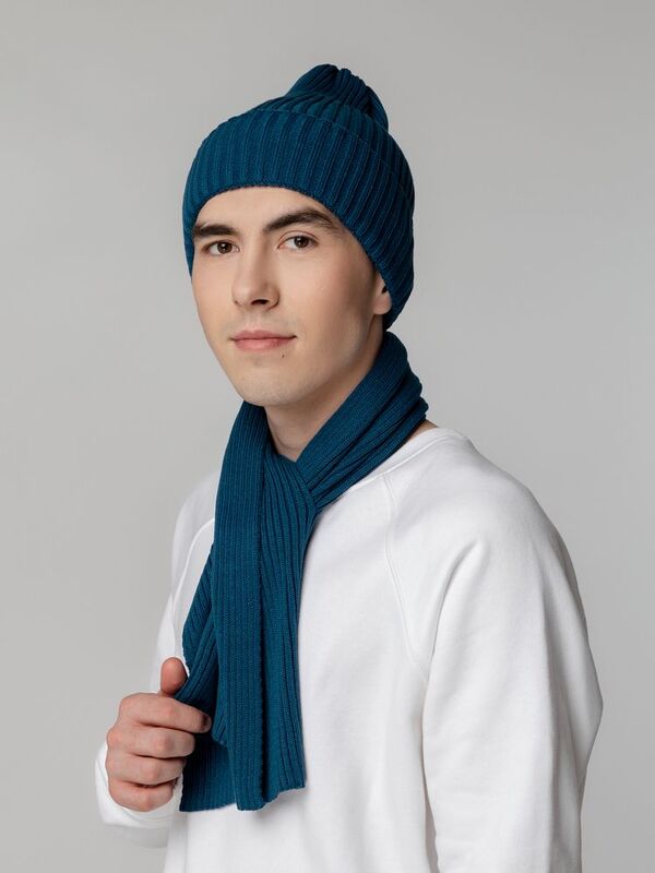 Шапка Yong, темно-синяя (морская волна) арт.20551.44