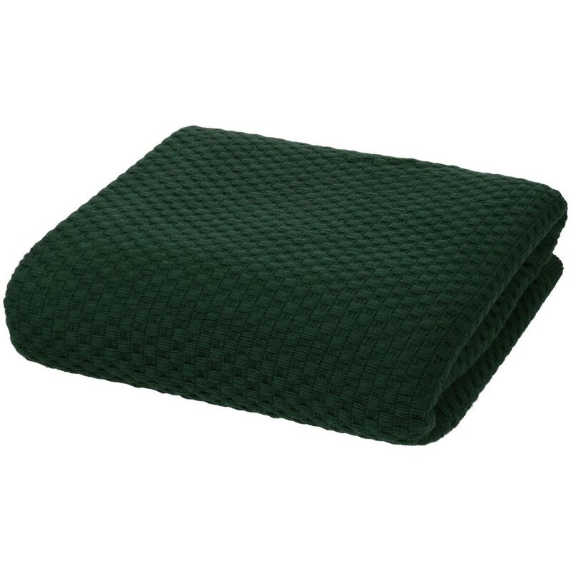 Плед Sheerness, темно-зеленый арт.14744.99